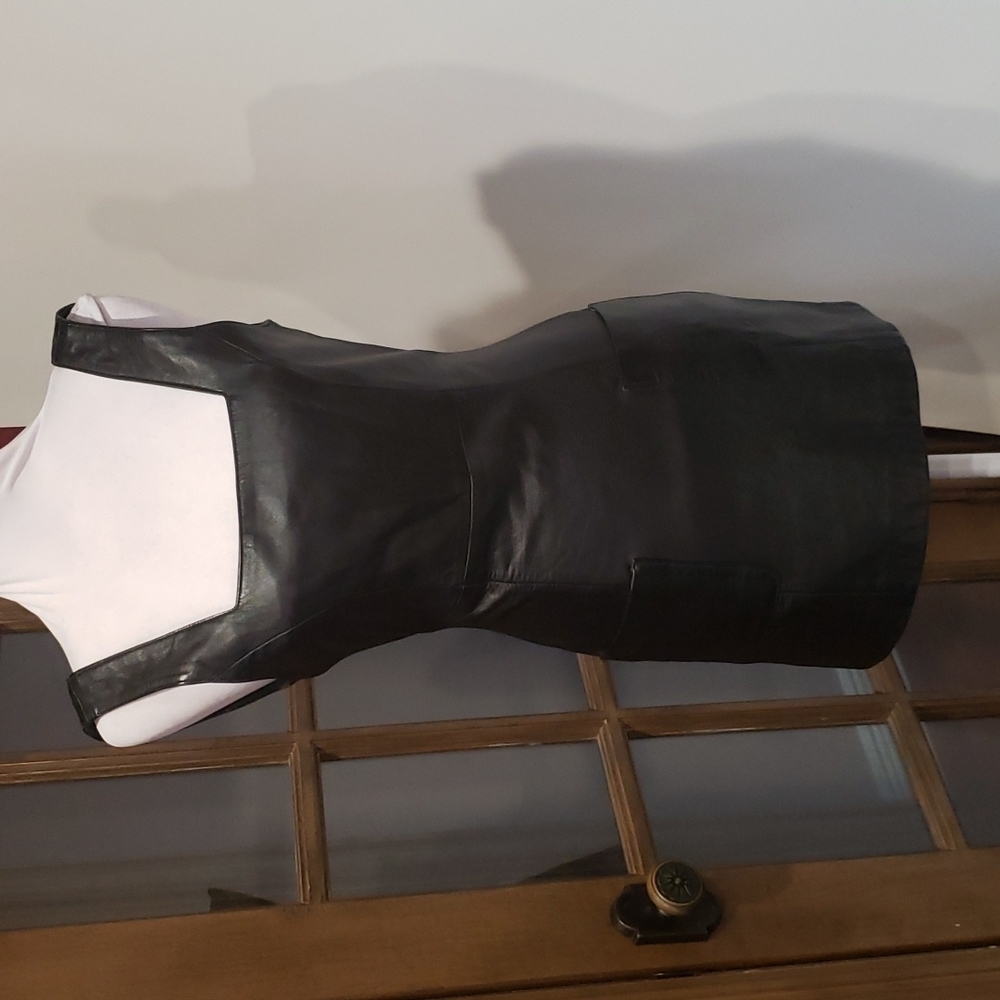 Black Leather Dress